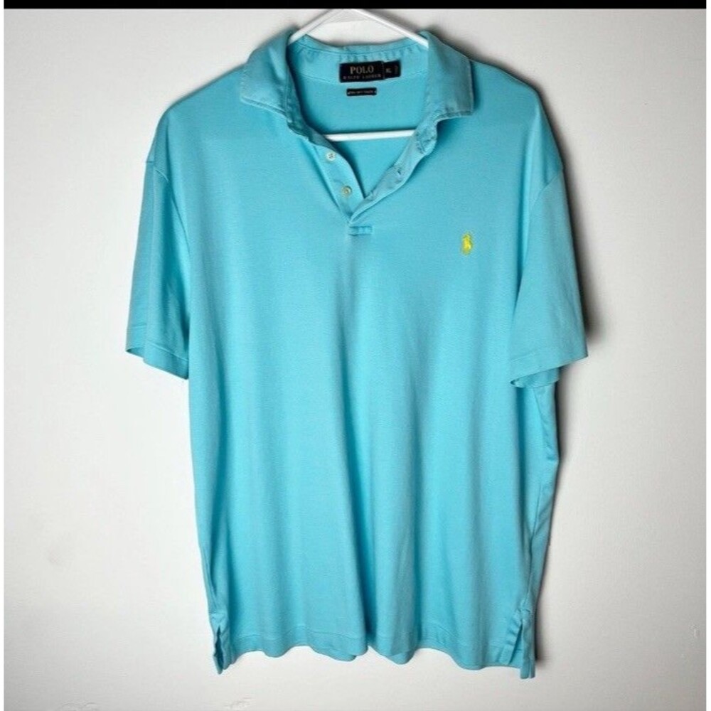 Polo Ralph Lauren Polo Shirt Blue Mens Size XL Pima Soft Touch
